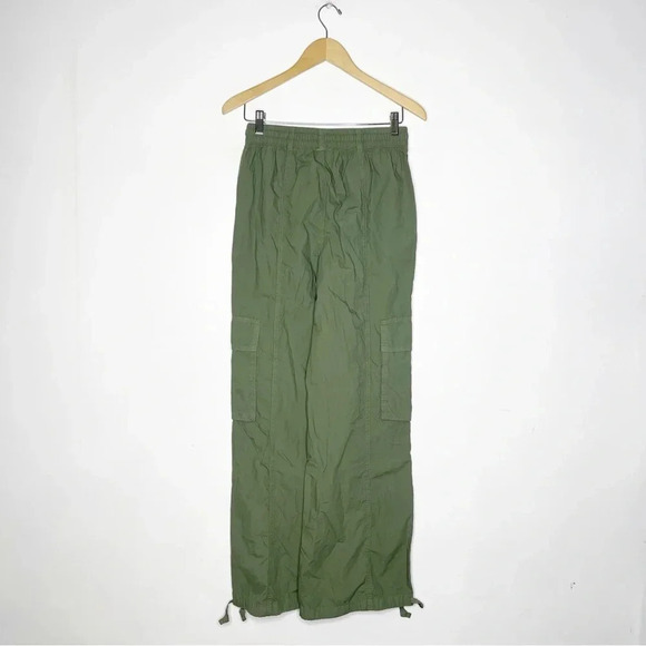 Aerie American Eagle Green High Waisted Go-For-It Baggy Cargo Pants Size XS NWT - Picture 5 of 9